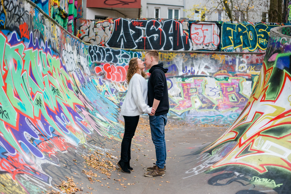 Paarshooting in der Schanze bei kalten Temperaturen